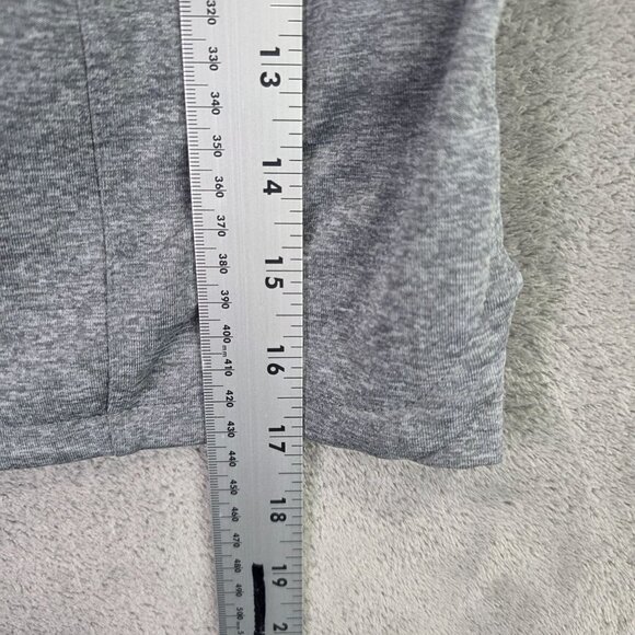 Tangerine Heather Gray Athletic Skort Zip Pockets & Drawstring Waist Size XL - Picture 6 of 7